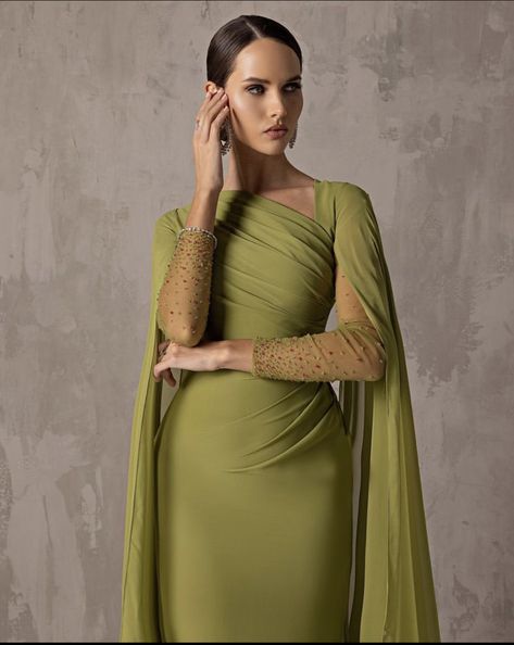 Green Evening Dress, Chic Dress Classy, Prom Dress Evening, Dinner Dress Classy, Soiree Dress, Evening Party Gowns, Elegant Dresses Classy, Long Sleeve Evening Dresses, فستان سهرة