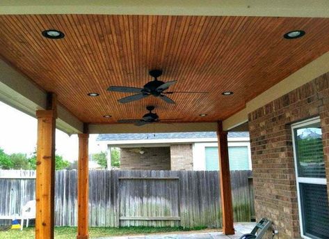 Deck Ceiling Ideas, Wood Ceiling Ideas, Patio Ceiling Ideas, Under Deck Ceiling, Ceilings Ideas, Patio Ceiling, Wood Plank Ceiling, Shiplap Ceiling, Plank Ceiling