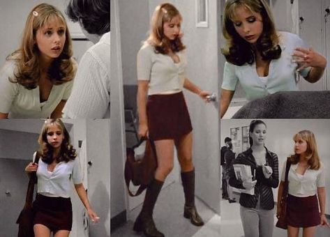 90s/y2k MAGAZINE INSPO PAGE ✨ on Instagram: “Some great Buffy fashion 😍🩸” Buffy Outfits, 1990 Style, Buffy Style, 90s Inspired Outfits, Buffy Summers, Tv Fashion, 90s Fashion Outfits, Movies Outfit, 90s Outfit