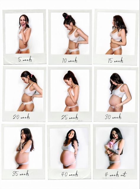 Growing Bump Pictures, Bump Pics Monthly, Belly Progression Pictures, Pregnancy Photos By Month, Belly Bump Pictures Weekly, Bumpdate Pictures Weekly, 5 Months Pregnant Photoshoot Ideas, Pregananant Photoshoot Home, Poloroid Pregnancy Photos