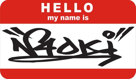 My Name Is Sticker Graffiti, Hello My Name Is Graffiti, Hello My Name Is Sticker, My Name Is Sticker, Graffiti Lettering Alphabet, Wave Goodbye, Graffiti Lettering, Hello My Name Is, Everyday Objects