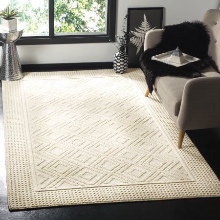 Safavieh Vermont Hyde Geometric Area Rug or Runner, Beige Country Cottage Style, Rug Ivory, Cotton Area Rug, Area Rug Collections, House Things, Geometric Area Rug, Ivory Rug, Cotton Rug, Online Home Decor Stores