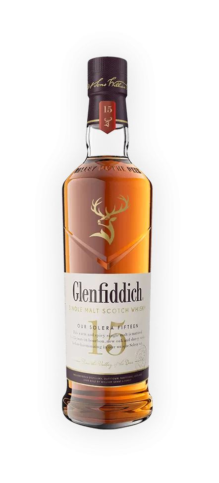 Glenfiddich 15 Year Old Single Malt Scotch Whisky Glenfiddich Whisky, Whisky Collection, Haircut For Face Shape, Vanilla Fudge, Single Malt Whisky, Malt Whisky, Baked Apples, Dried Fruits, Scotch Whisky