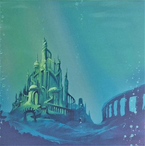 Ariel Castle, Kite Tattoo, Sea Elf, Sea Castle, Ariel Under The Sea, Castle Illustration, Lost City Of Atlantis, Mermaid Wallpapers, Underwater City