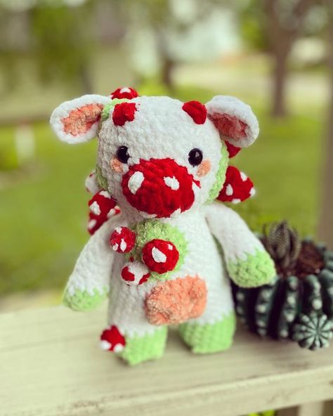 mooshroom cow crochet pattern Crochet toys free patterns easy #crochettoysfreepatternseasy #crochet #crochettoy #crochetpattern #crochetpatterns 4.407 Mooshroom Cow, Mushroom Cow, Free Patterns For Crochet, Cow Crochet Pattern, Cow Crochet, Crochet Cat Toys, Cow Toys, Crochet Toys Free Patterns, Diy Crochet Patterns