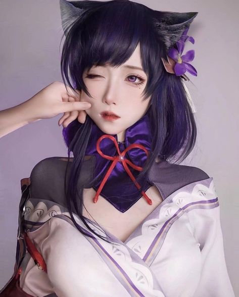 Cosplay Raiden Shogun, Raiden Shogun Cosplay, Motion Graphs, Raiden Ei, Raiden Shogun, Goth Beauty, Character Wallpaper, Anime Couples Manga, Cosplay Outfits