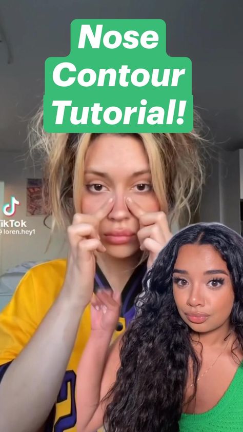 Nose Contour Tutorial Step by Step Check more at https://buzgru.com/nose-contour-tutorial-step-by-step/ Nose Contour Products, How To Look Snatched, Contour Nose, Make Brown, Nose Contour, How To Contour, Contour Tutorial, Morning Makeup, Natural Everyday Makeup