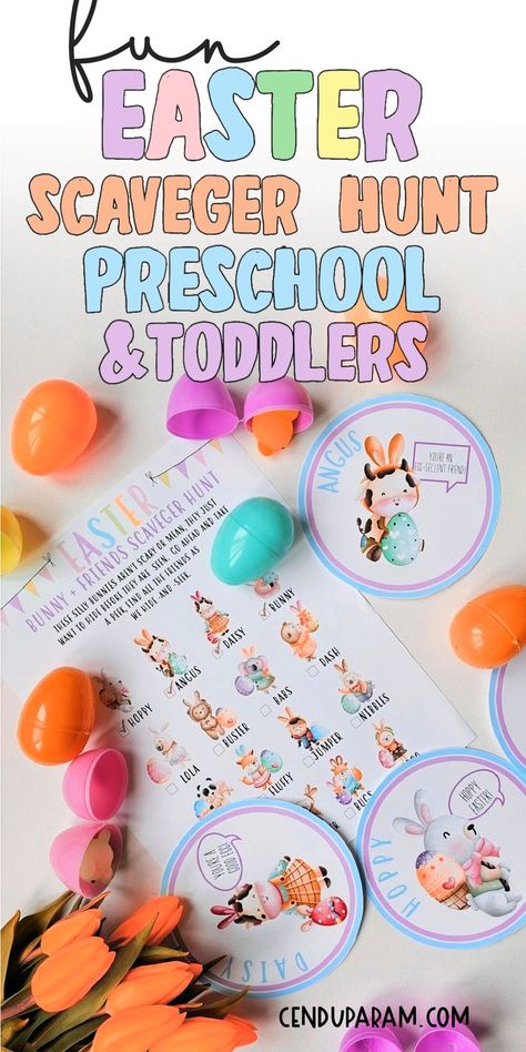 fun Easter activity for preschool, kindergarten and toddlers. Fun Easter scavenger hunt with picture cards to hide Preschool Easter Games, Easter Activities For Toddlers, Easter Activities For Preschool, Free Easter Coloring Pages, Printable Easter Activities, Preschool Easter, Easter Scavenger Hunt, Kids Printables, Easter Books