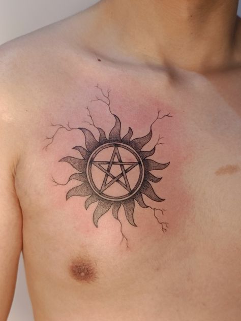 Spn Anti Possession Tattoo, Supernatural Tattoo Ideas, Supernatural Anti Possession Tattoo, Supernatural Tattoos, Anti Possession Tattoo, Anti Possession Symbol, Terrible Tattoos, Supernatural Tattoo, Pretty Tattoos For Women