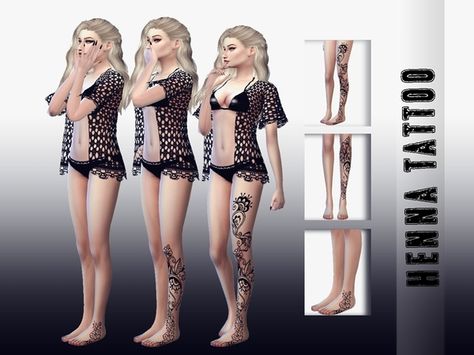 Sims 4 Henna, Sims 4 Controls, Tattoos Henna, Sims 4 Tattoos, Summer Tattoo, Harry Potter Tattoo, Full Body Tattoo, Sims 4 Update, Sims Community