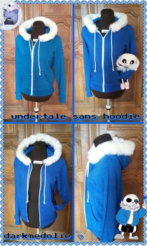 Undertale sans cosplay hoodie and plush...I want Undertale Costumes, Sans Jacket, Undertale Clothes, Cosplay Hoodie, Sans Cosplay, Undertale Cosplay, Why Dont We, Fitness Shirts, Undertale Sans