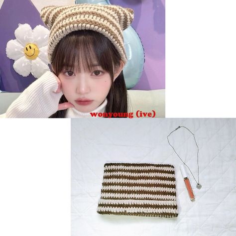 Wonyoung(ive) inspired beanie hat Price ~399/- #wonyoungive #kpop #explore #crochet #beaniecrochet #fyp #aesthetic #kpopidol #selling #smallbusiness #handmadewithlove Kpop Crochet, Fyp Aesthetic, Crochet Beanie, Crochet Fashion, Beanie Hat, Beanie Hats, Crochet Projects, Origami, Crochet Hats