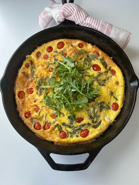 Caprese Frittata — A Place for Everyone Liquid Egg Whites, Sleep More, Sweet Basil, Tomato And Cheese, My Jam, Fresh Mozzarella, The Fam, Fresh Tomatoes, Fresh Basil