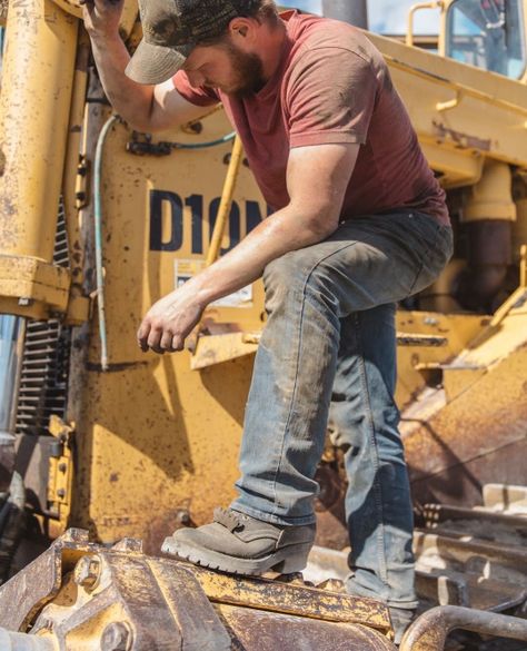 Construction Gear, Logger Boots, Muscle Power, Hard Workers, Recycle Jeans, Work Boots Men, Shirtless Men, Cool Boots, Work Boots