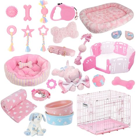 Photo credit to Jellystarjam on tumblr Pink Dog Toys, Petregre Puppy, Puppy Space, Puppy Gear, Kitten Play Gear, Pup Play, Puppy Cage, Pet Regression, Pet Play Area