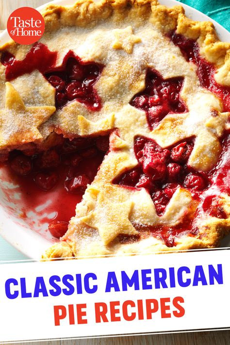 American Pie Recipe, Dinner Cheap, Fried Cheesecake, Cultural Food, American Foods, Fresh Strawberry Pie, Thanksgiving Desserts Easy, American Desserts, American Recipes