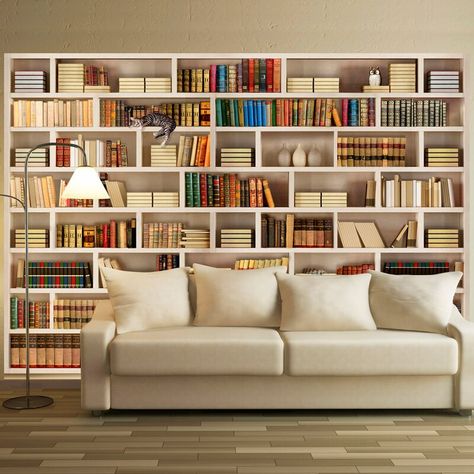 Bookshelves Ideas, Books Bookshelf, Print Background, Bookshelf Design, Room Shelves, Book Shelves, Library Design, Smooth Walls, Nursery Wallpaper