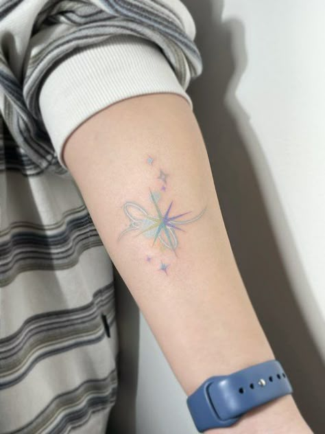 Colored Tattoos, Aesthetic Tattoos, Style Tattoo, Aesthetic Tattoo, Star Tattoos, Creative Tattoos, Mini Tattoos, Pretty Tattoos, Tiny Tattoos