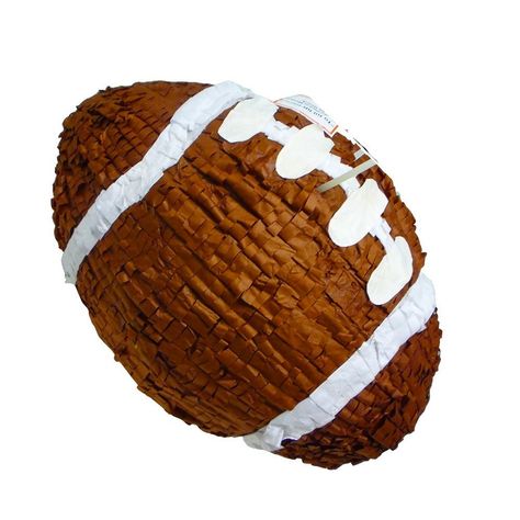 PRICES MAY VARY. Larger than life Football Pinata is ideal for a birthday party on the football theme or school sports events Pinata measures 21 inches long by 16 inches high by 9 inches deep and holds up to 3 pounds of toys and candy (sold separately), enough for 10 guests Makes a fun party game, unique centerpiece decoration and exclusive photo prop Decorated with fringed-cut tissue paper Includes strong cable tie at the top for hanging pinata and opening for adding fillers Football Pinata, Pinata Ideas, 21 Party, Piñata Ideas, Football Theme Party, 21st Party, Football Theme, Football Themes, Unique Centerpieces