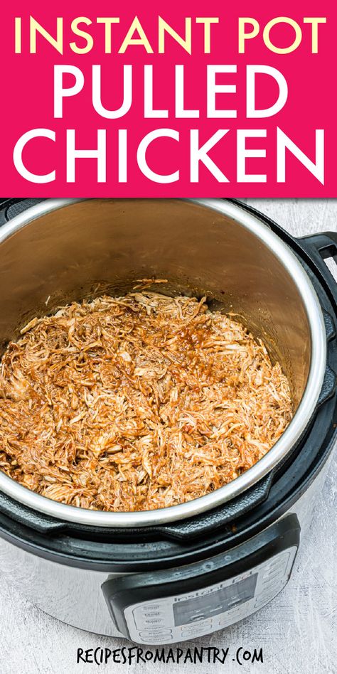 Flavorful Instant Pot Pulled Chicken is easy to make and packs a punch with your favorite BBQ sauce and BBQ rub. This easy Instant Pot BBQ Chicken recipe is the perfect solution for meal prep, freezer meals, potlucks and parties. This Pulled Chicken Instant Pot Recipe makes the best sliders and sandwiches with the secret ingredient- liquid smoke. Click thru to get the best Instant Pot Pulled Chicken Sandwich recipe. #pulledchicken #bbqpulledchicken #instantpot #instantpotchicken #sliders Pulled Chicken Instant Pot, Instant Pot Pulled Chicken, Meal Prep Freezer Meals, Prep Freezer Meals, Pressure Cooker Bbq Chicken, Chicken Instant Pot Recipe, Best Sliders, Meal Prep Salads, Pulled Bbq Chicken