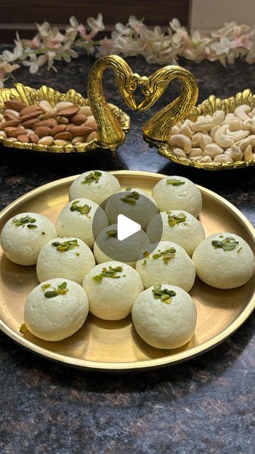 Rita Arora on Instagram: "Sweets for diabetic patients No Sugar Malai Peda
Ingredients 
400g grated paneer 
1.5 cup milk powder 
2 sachet stevia 
1/4 tsp Cardamom powder 
4-5 drops Kewra water
#nosugar #healthy #reels #reelsinstagram #viral #trending #insta #blessed #ritaarorarecipes #instagood #instafun #diabeticfriendly" Paneer Recipes, Cardamom Powder, Milk Powder, No Sugar, Powdered Milk, Paneer, Stevia, Milk, Water