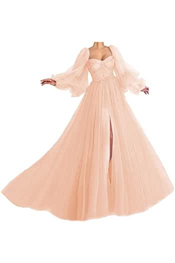 Amazon.com: blush wedding dress ball gown rose gold - $50 to $100: Clothing, Shoes & Jewelry Puffy Sleeve Prom Dress, Puffy Prom Dresses, Plus Size Ball Gown, Sleeve Prom Dress, Sweetheart Prom Dress, Evening Party Gowns, Tulle Ball Gown, Birthday Party Dress, Princess Wedding Dresses