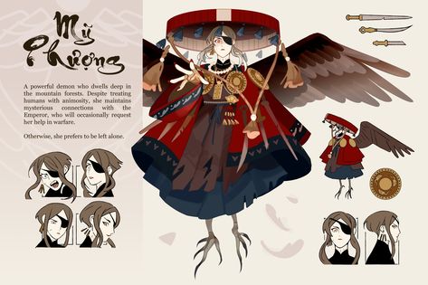 Chinese Demon, Vietnamese Traditional Clothing, Ancient Vietnam, Vietnamese Clothing, Shadow Drawing, Character Model Sheet, Character Modeling, Art Reference Poses, Character Design Inspiration