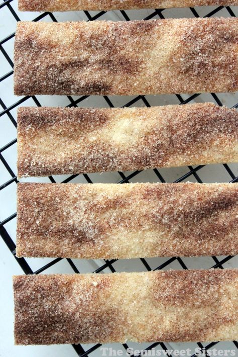 Cinnamon & Sugar Pie Crust Cookie Strips Pie Crust Chips, No Fail Pie Crust, Sugar Pie Crust, Cookies Cinnamon, Pie Crust Cookies, Cinnamon Pie, Super Cookies, Cinnamon Sugar Cookies, Pie Crust Dough