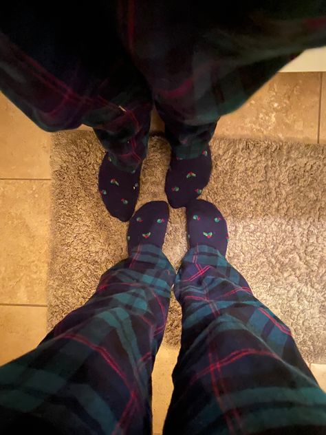 matching couple pajamas christmas pants and socks Couple In Pajamas Aesthetic, Matching Outfits For Couples Pjs, Bf Gf Matching Pajamas, Matching Socks Couples, Matching Pajama Pants For Couples, Matching Pj Couple, Halloween Pjs Couples, Couple Pajamas Aesthetic, Matching Pajamas Aesthetic