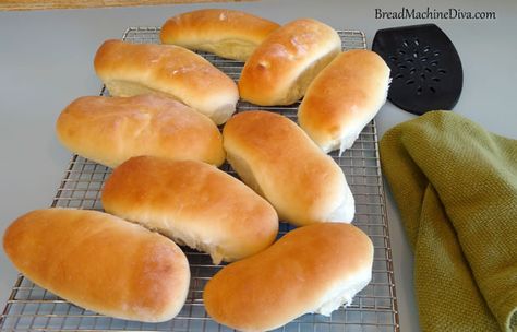 Hot Dog Bun Recipe Hot Dog Buns In Bread Machine, Bread Maker Hot Dog Buns, Hot Dog Buns Bread Machine, Bread Machine Hot Dog Buns, Bread Machine Donuts Recipes, Hot Dog Bun Recipe Bread Machine, Hot Dog Bun Recipe, Runzas Recipe, Homemade Hot Dog Buns