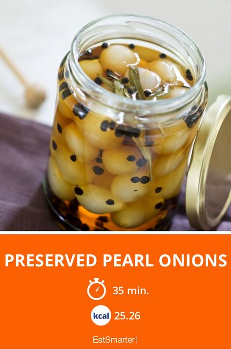 Pickled Pearl Onions Recipe, Onion Recipes Healthy, Canned Sauces, Pickled Pearl Onions, Pearl Onions Recipe, Spicy Pickled Onions, Pearl Onion Recipe, Canned Recipes, Pickled Onions Recipe