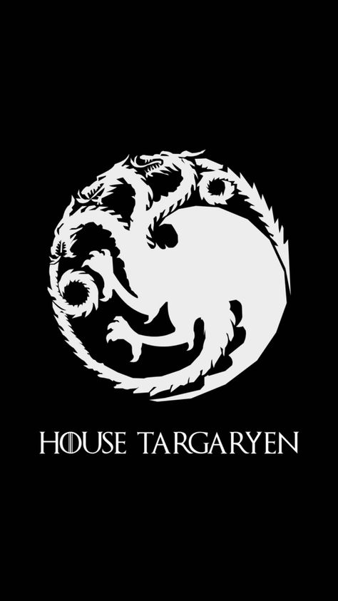 House Stark Logo, Dragon Sigil, Targaryen Wallpaper, Three Headed Dragon, Black And White House, Dnd Backgrounds, Cool Desktop Backgrounds, Creepy Backgrounds, Game Of Thrones Dragons