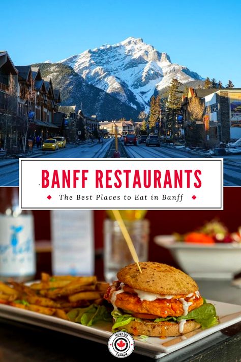 Banff Restaurants With A View, Banff Canada Summer, Banff Restaurants, Canada Restaurants, Canada Summer, Banff National Park Canada, Canada Food, Canadian Road Trip, Alberta Travel