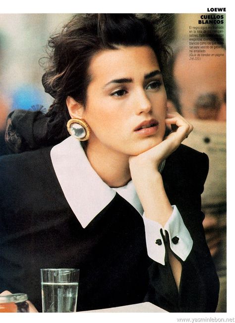 Supermodel Yasmin Le Bon. Fashion. Makeup. Jewelry. 1980s. Fashion 80s Women, Vintage Fashion 1990s, Fashion 1990s, 80s Jewelry, Yasmin Le Bon, 80's Fashion, 80s Women, Fashion 80s, 80s And 90s Fashion