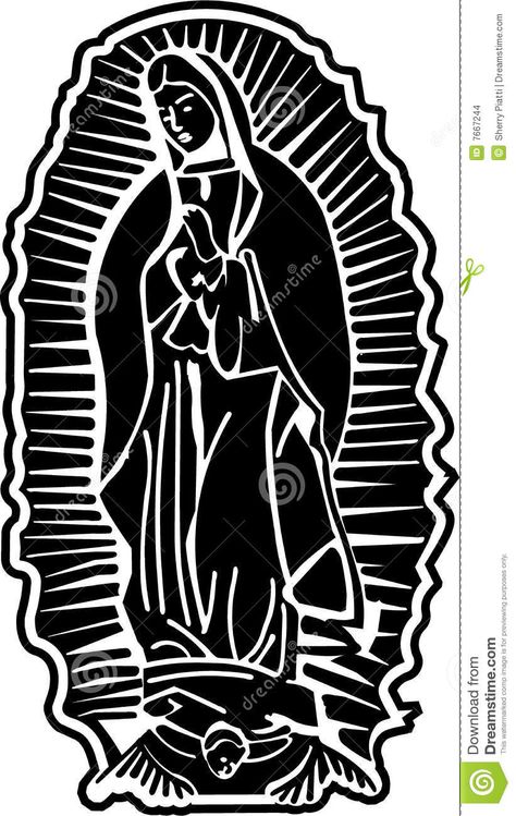 Ilustración acerca Imagen blanca negra de la señora del arte de alta resolución del vector de Guadalupe disponible. Ilustración de arte, guadalupe, católico - 7667244 The Virgin Of Guadalupe, Spring Images, Virgin Of Guadalupe, Jesus Christ Artwork, Angel Tattoo Designs, Lady Of Guadalupe, Stencil Art, Black And White Drawing, Stock Photography Free