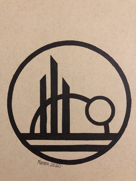 Inktober 2020. Day 15: Outpost. Drew Black Spire's logo. It was super fast and easy ('cause I'm already tired🤤) Can anyone believe we're almost half-way done with Inktober?!! Lightsaber Tattoo, Black Spire Outpost, Galactic Starcruiser, Sketch Tattoo Design, Sketch Tattoo, Star Wars Tattoo, Star Wars Pictures, Trunk Or Treat, Disney Scrapbook