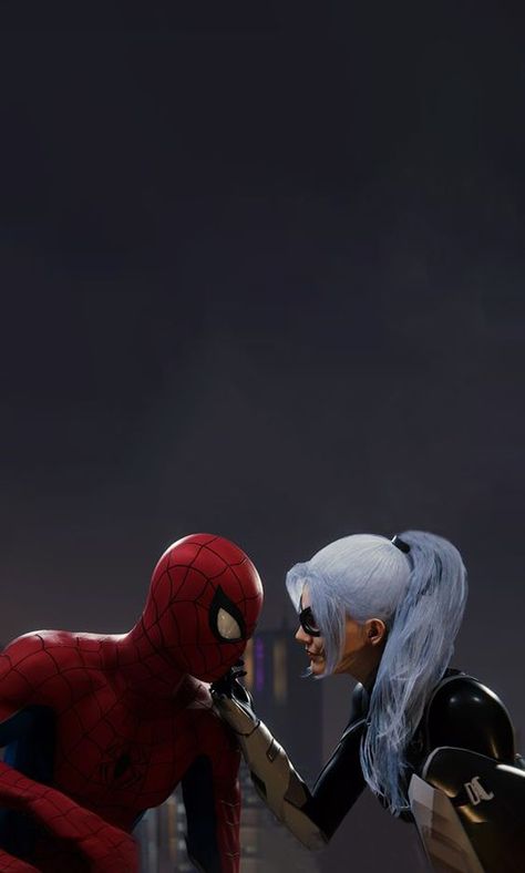 Black Cat And Spiderman Wallpaper, Spider Man And Black Cat Aesthetic, Spider Man And Black Cat Wallpaper, Black Cat Spiderman Wallpaper, Spiderman And Black Cat Wallpaper, Black Cat Wallpaper Marvel, Black Cat Marvel Wallpaper, Spider Man And Black Cat, Black Cat Wallpaper