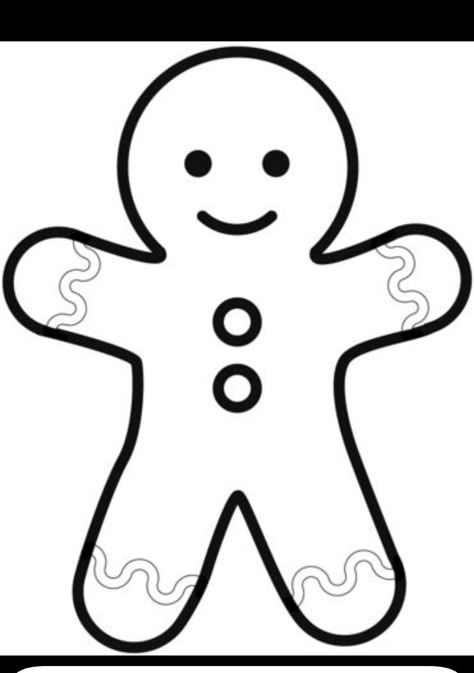 Simple Drawing To Draw, Ginger Bread Man Coloring Pages, Ginger Bread Drawings Cute, Ginger Bread Men Drawing, Ginger Bread Template Free Printable, Ginger Bread Templates, Ginger Bread Coloring Pages, Gingerman Template, Gingerbread Man Coloring Sheet