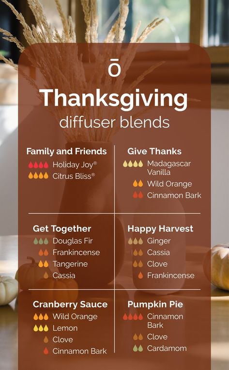 There's nothing better than holiday feasts and get-togethers with loved ones. Make the atmosphere just right these lovely diffuser blends! Thanksgiving Diffuser Blends Doterra, Fall Doterra Diffuser Blends, Thanksgiving Essential Oil Blends, Thanksgiving Diffuser Blends, Thuja Plicata, Thanksgiving Essentials, Doterra Blends, Doterra Recipes, Cooking With Essential Oils