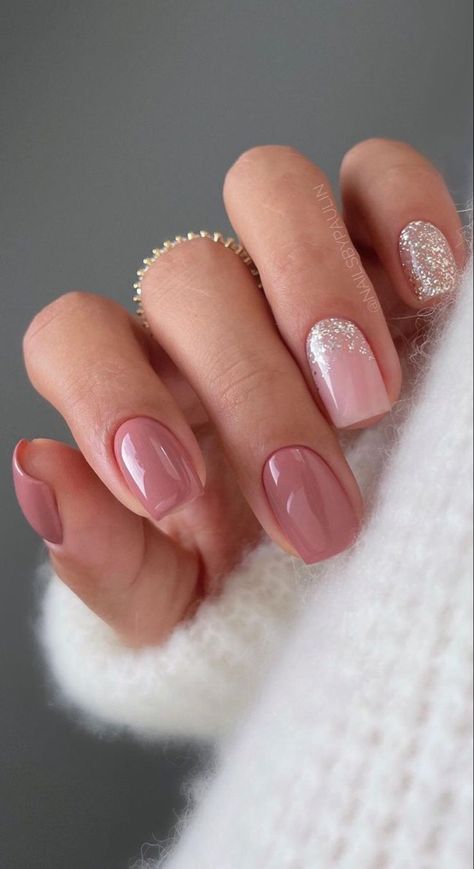 Short Nail Beds Ideas, May Nails Ideas 2024 Short, Neutral Color Nail Designs, Structure Gel Manicure, Milky Nails, Manikur Kuku, Simple Gel Nails, Winter Nail, Nagel Inspo