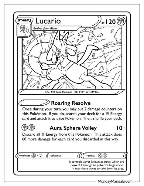 Aura spheres, steel spikes, and martial arts come together in these 20 Lucario coloring pages, available for you to download and print at no cost. This exciting collection celebrates the bipedal Pokémon known for sensing auras and energy attacks. #coloring #pages #printable #printablecoloringpages #kidscoloringpages #coloringbookskids Unicorn Pokemon, 26 Aesthetic, Hello Kitty Princess, Animals Disney, Aesthetic Coloring Pages, Easter Animals, Wedding Coloring Pages, Mermaid Coloring Book, Lucario Pokemon