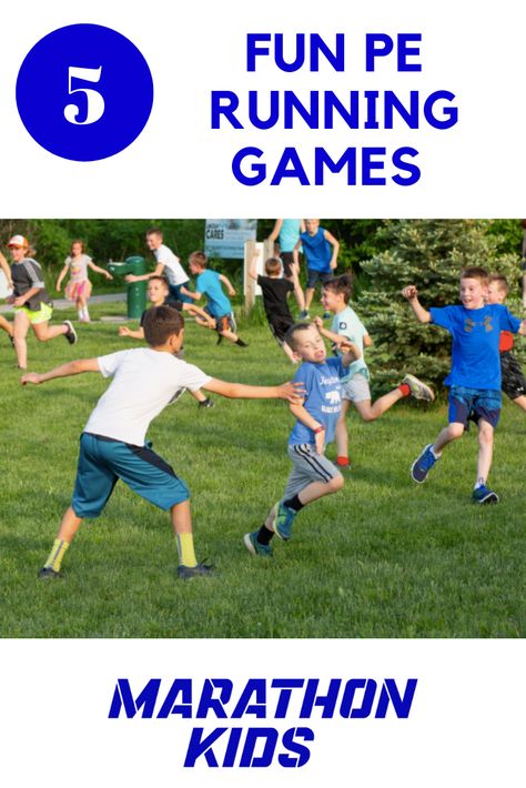 These 5 PE running games are fun for students of all ages and will help you keep things fresh for your gym class! Fun Running Games, Running Games For Cross Country, Pe Gym Games, Running Activities For Kids, Running Games, Outside Pe Games Elementary, Pe Class Ideas, Outdoor Pe Games For Elementary, Gym Games For Kindergarten