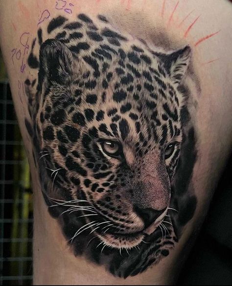 Jaguar Chest Tattoo, Tattoo Chest Men, Jaguar Tattoo, Tattoo Chest, Leopard Tattoos, Chest Tattoo Men, Tiger Tattoo, Big Thanks, Chest Tattoo