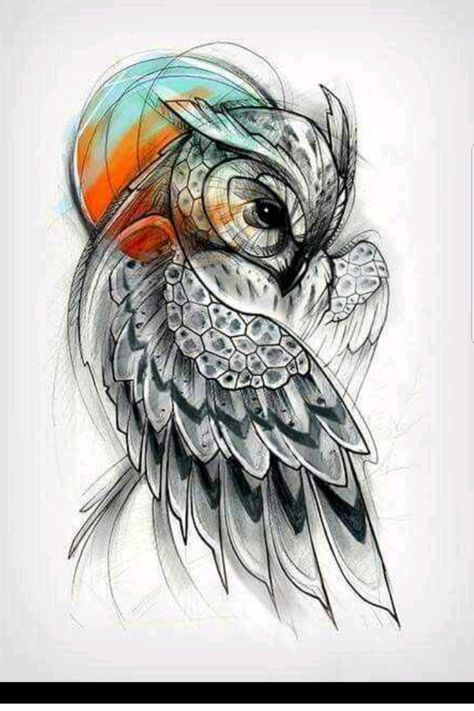 glenis_clarke | Tattoodo Owl Tattoo Meaning, Tato 3d, Owl Tat, Tato Maori, Tier Tattoo, Kunst Tattoos, Owl Tattoo Design, Geniale Tattoos, Owls Drawing