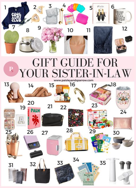 Gift Idea For Sister In Law, Gifting Ideas For Sister, Gift Ideas For Older Sister, Christmas Gift Sister, Gift Basket For Sister In Law, Best Gifts For Sister In Law, Sister In Law Birthday Gift, Diy Gifts For Sister In Law, Gifts For Sister In Law Christmas