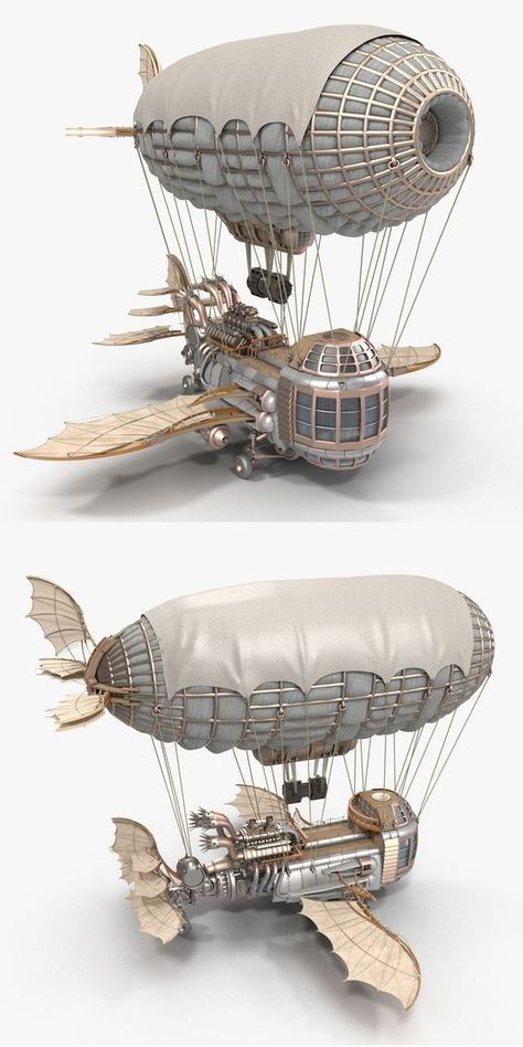 Steampunk Balloon Ship, Air Ships Steampunk, Steampunk Flying Ship, Fantasy Blimp, Steampunk Blimp, Airship Model, Steampunk Machines, Steampunk Ship, Airship Balloon