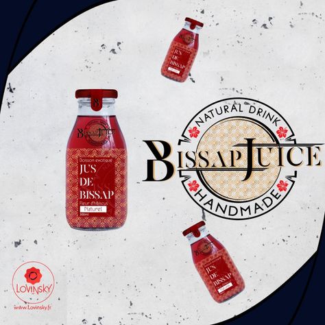 Mockup de bouteille de bissap, marque de jus avec logo et design - lovinsky graphiste nantes / #logo #bissap #bouteille #jus #juice #naturel #drink #handmade #mockup #inspiration Mockup Inspiration, Mockup Logo, Local Seo, Logo Food, Site Internet, Wordpress, Logos