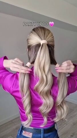 This easy updo is the perfect style for getting your hair off your neck in the hot, sticky heat this summer. It’s super cute and stylish for a party, or even for a glamorous day at work. Long Updo Hairstyles Casual, How To Put Up Long Hair Hairstyles, Easy Updos For Long Hair Greasy, Easy Updos For Long Heavy Hair, Easy Fun Updos For Long Hair, Simple Updos For Long Thick Hair, Updos Long Hair Easy, Casual Updo Long Hair, Long Hair Upstyles Easy