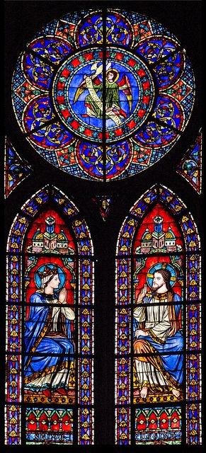 Stained glass from the apse of Notre Dame de Paris.  3 times visited and never tire of it's beauty. Stained Glass Notre Dame, Realism References, Stained Glass Church Windows, Divine Machinery, Stained Glass Cathedral, Stained Glass Windows Church, L'art Du Vitrail, Sculpture Inspiration, Stained Glass Church