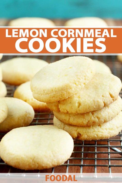 Cornmeal Cookies Recipe, Cornmeal Biscuits, Cornmeal Cookies, Cornmeal Recipes, Polenta Cakes, Recipes Cookies, Cookie Bar, Recipes Cake, Bar Recipes